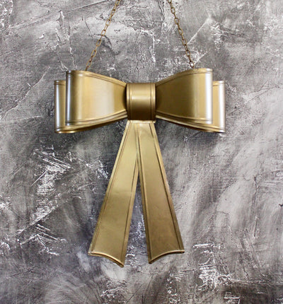 Gold Metal Hanging Bow