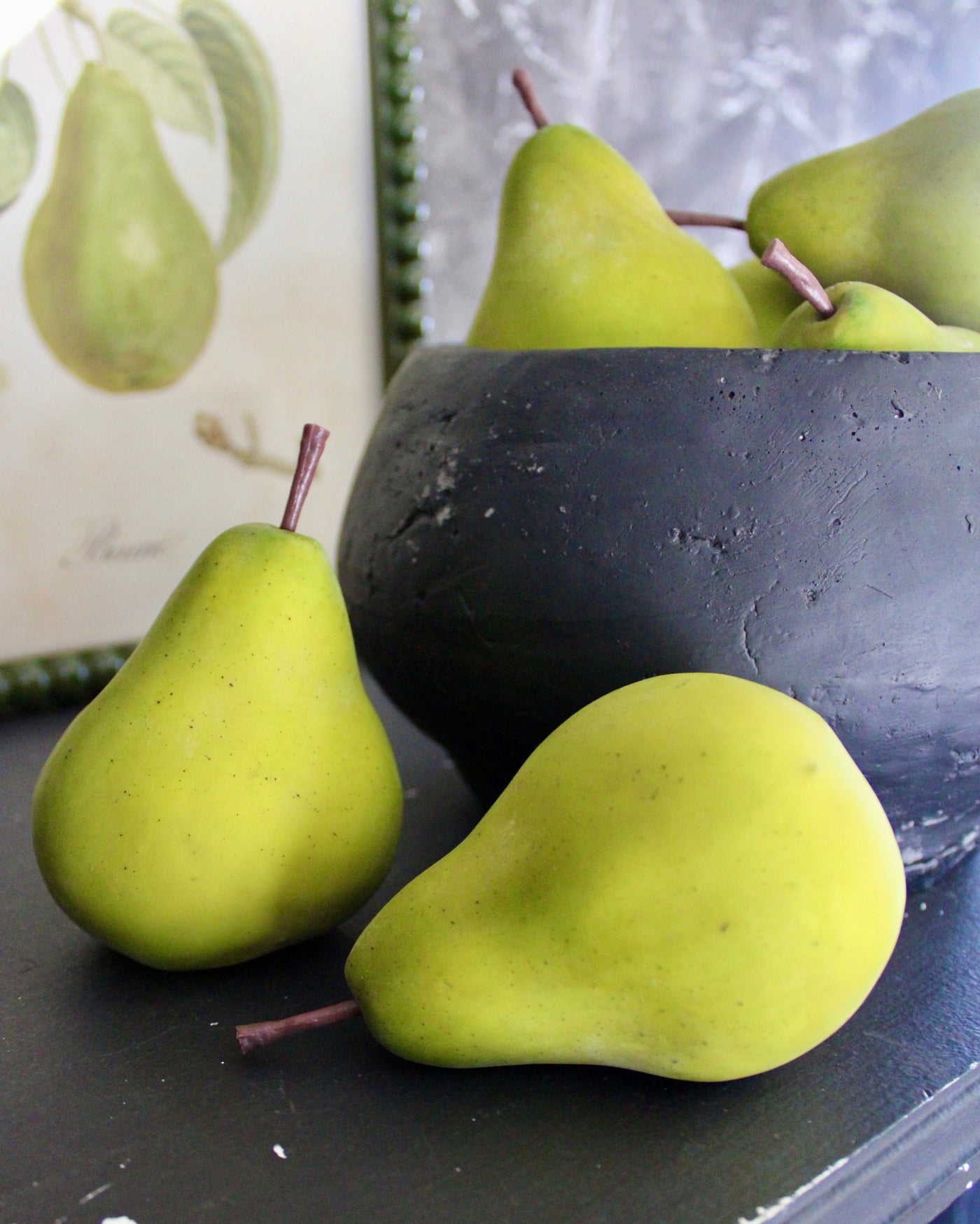 Faux Green Pear