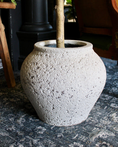 Curvy Tuscan Stone Pot