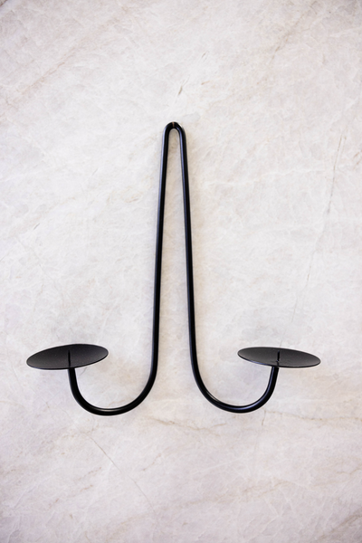 Black Iron Dual Wall Sconce