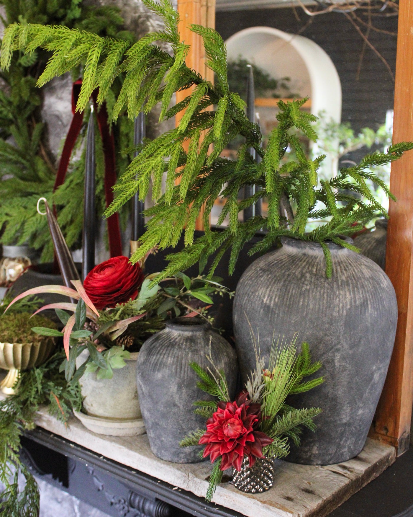 36” Fresh Touch Norfolk Pine Spray