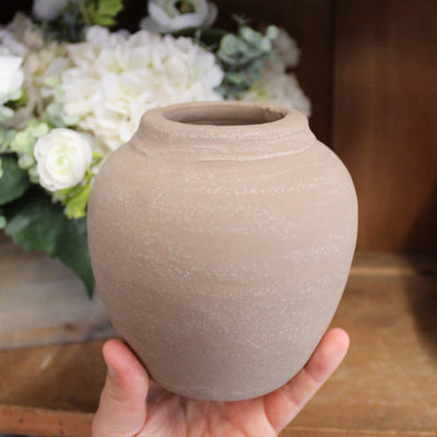 Small Brown Clay Vase