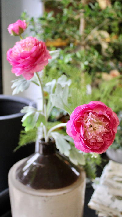 Magenta Peony Spray