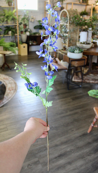 Blue Delphinium Stem