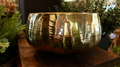 Gold Hammered Bowl