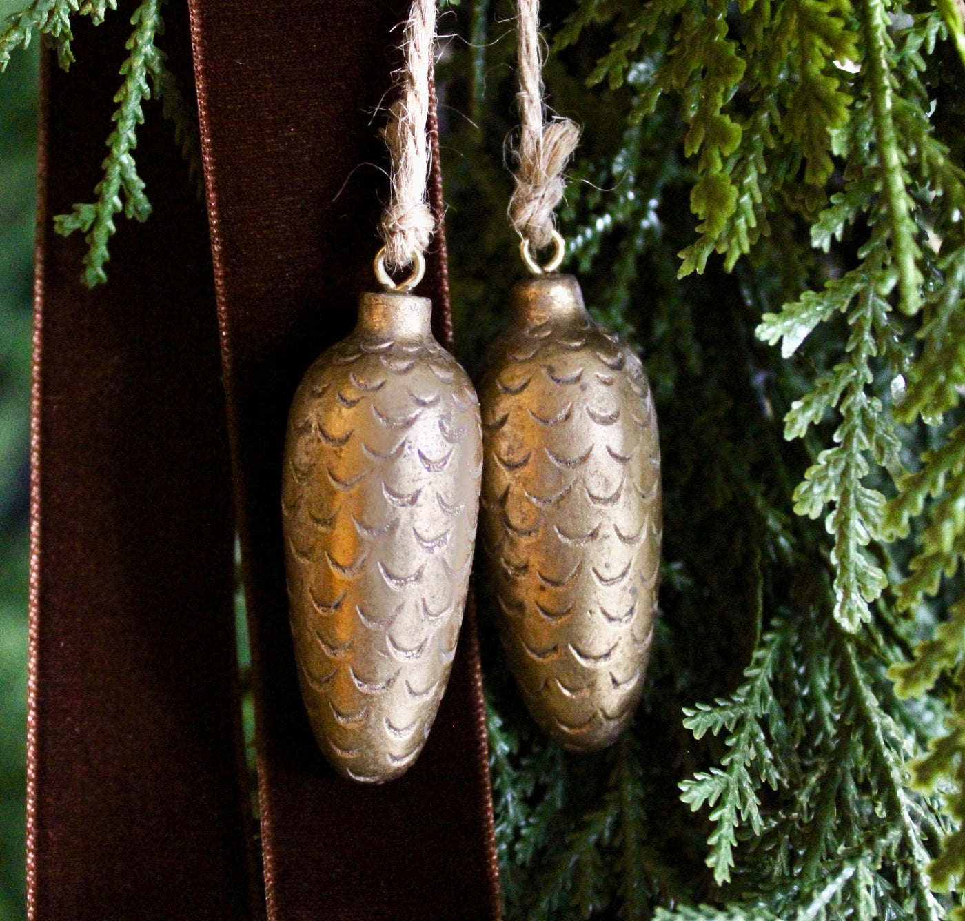 Acorn & Pinecone Ornaments