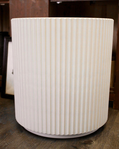 Large Sandstone Fluted Plastic Planter