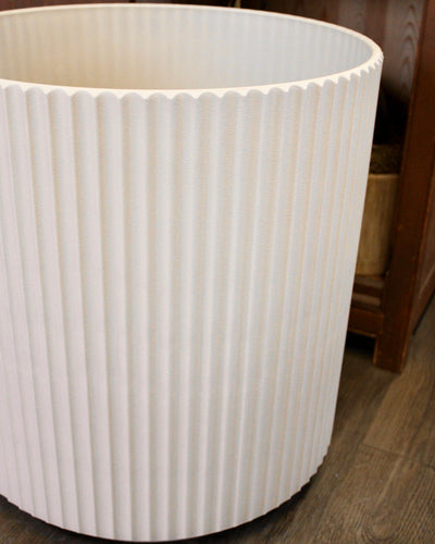 Large Sandstone Fluted Plastic Planter