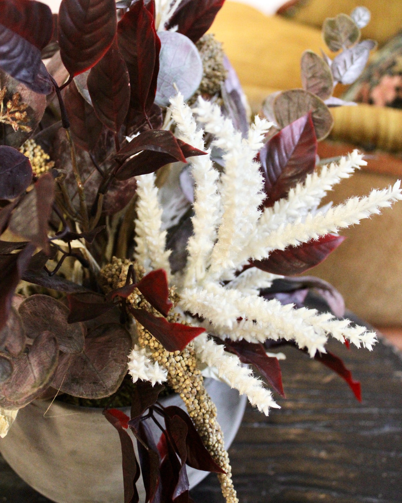 Burgundy & Cream Autumn Arrangement