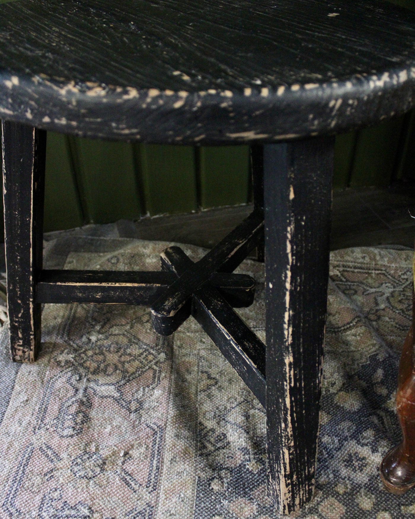 Black Vintage Wooden Table