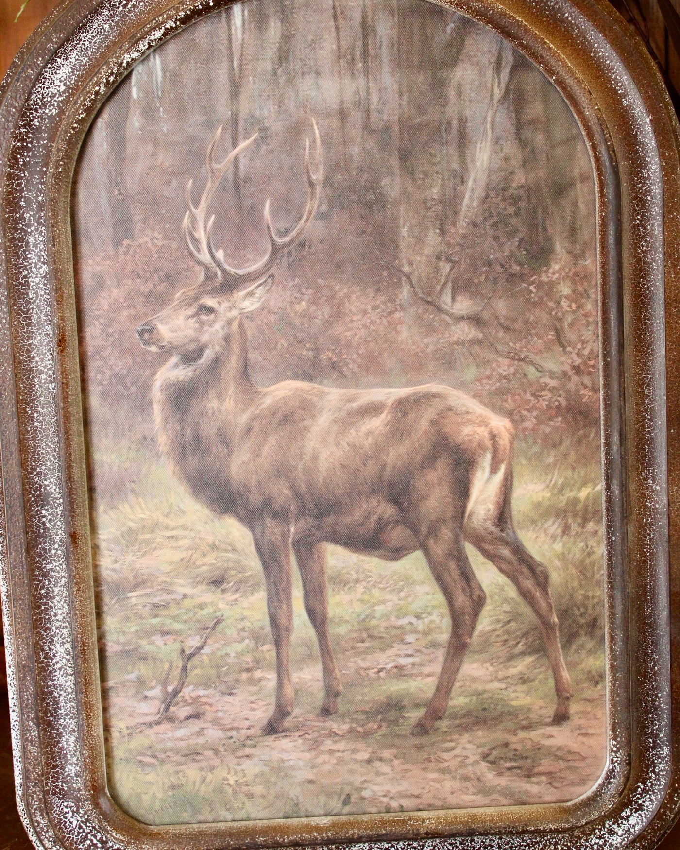 Arched Frame Stag Paintings