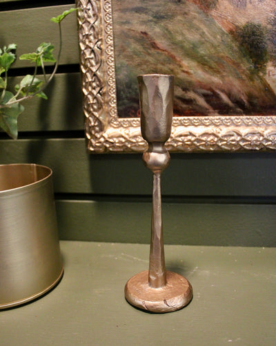 Hand-Forged Iron Candle Holder