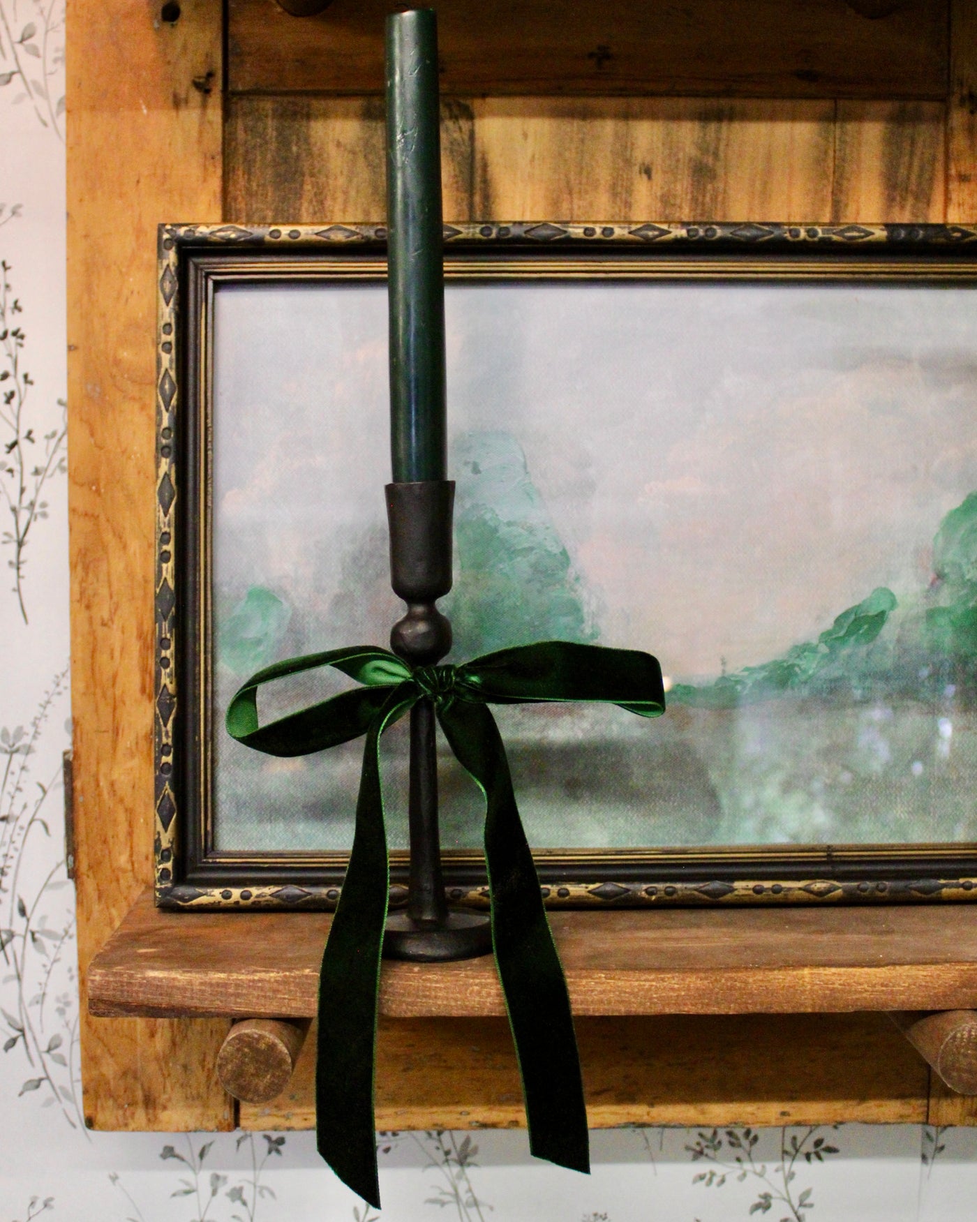 1” Velvet Ribbon Bows - 10” Long