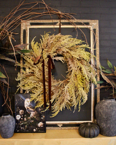 32” Pampas Wreath with Bow