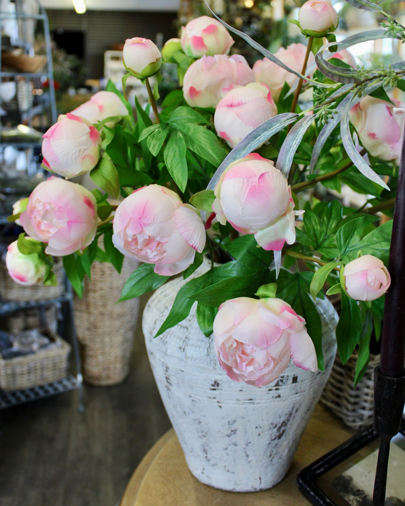 Blush Peony Bud Spray