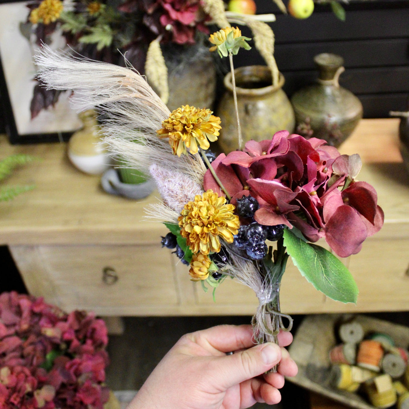 Hydrangea & Berry Bouquet