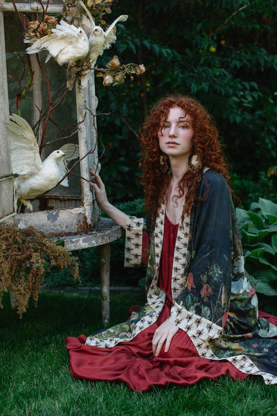 I Dream In Flowers - Kimono Robe