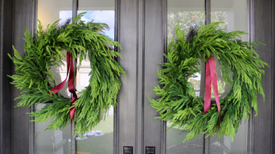 30” Fresh Touch Norfolk Pine Wreath