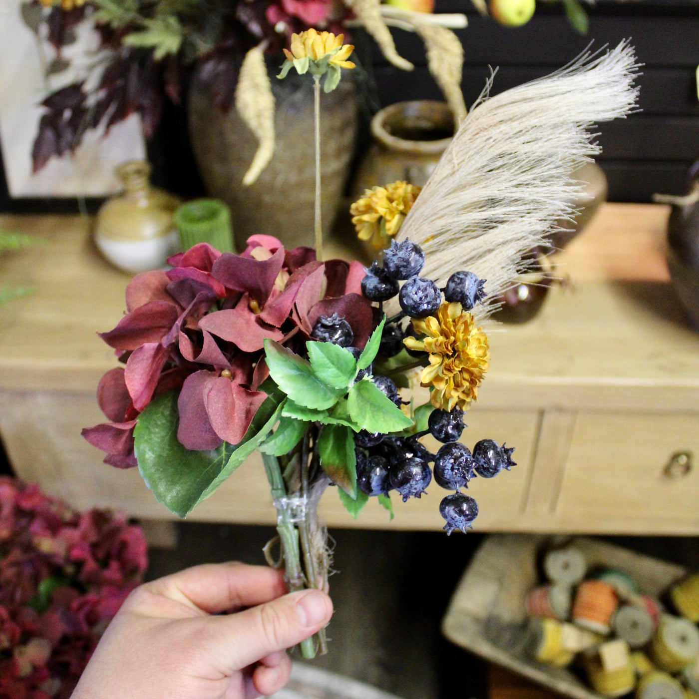 Hydrangea & Berry Bouquet