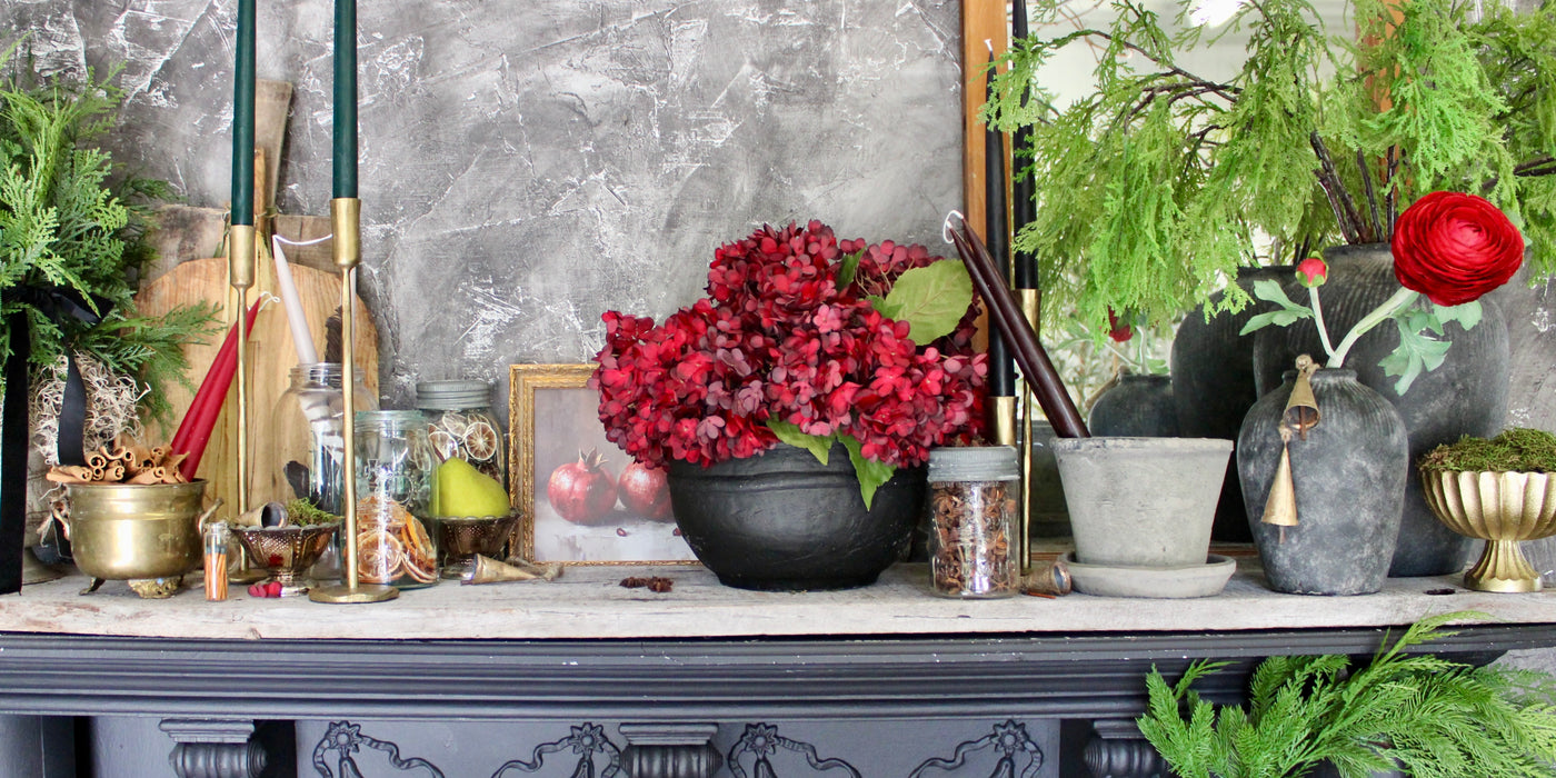 Burgundy Hydrangea Stem