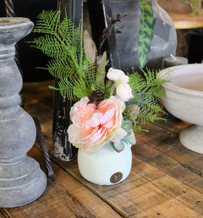 Potted Peony & Ranunculus Arrangement