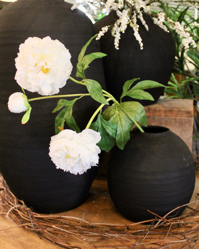 White Peony Spray