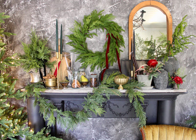 72” Fresh Touch Emerald Cedar Garland