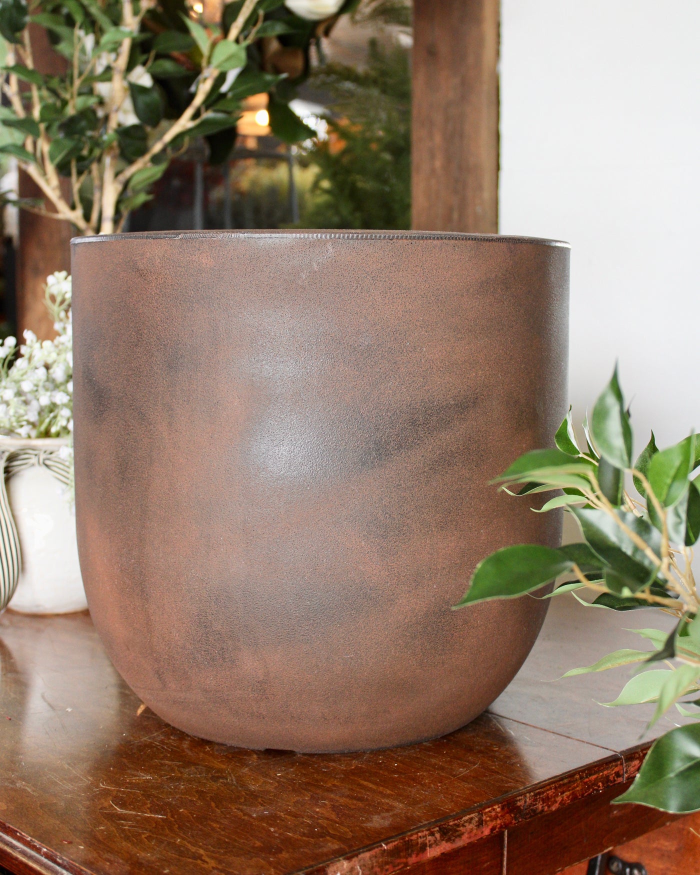 Rust Finish Eco Uovo Pot