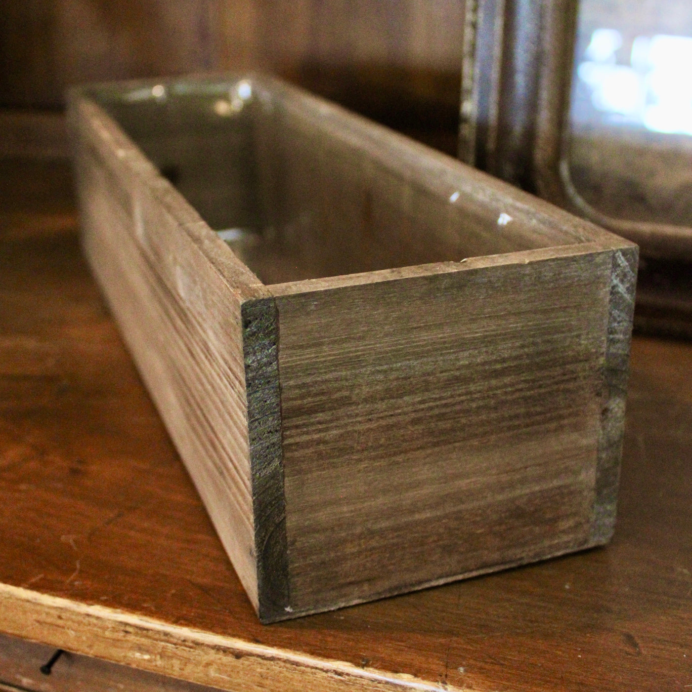 Natural Wooden Planter Box