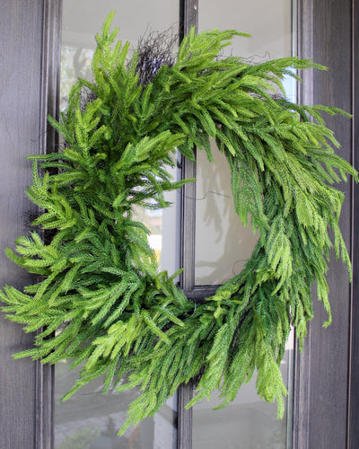 30” Fresh Touch Norfolk Pine Wreath