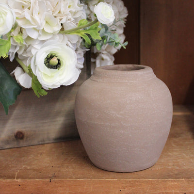 Small Brown Clay Vase