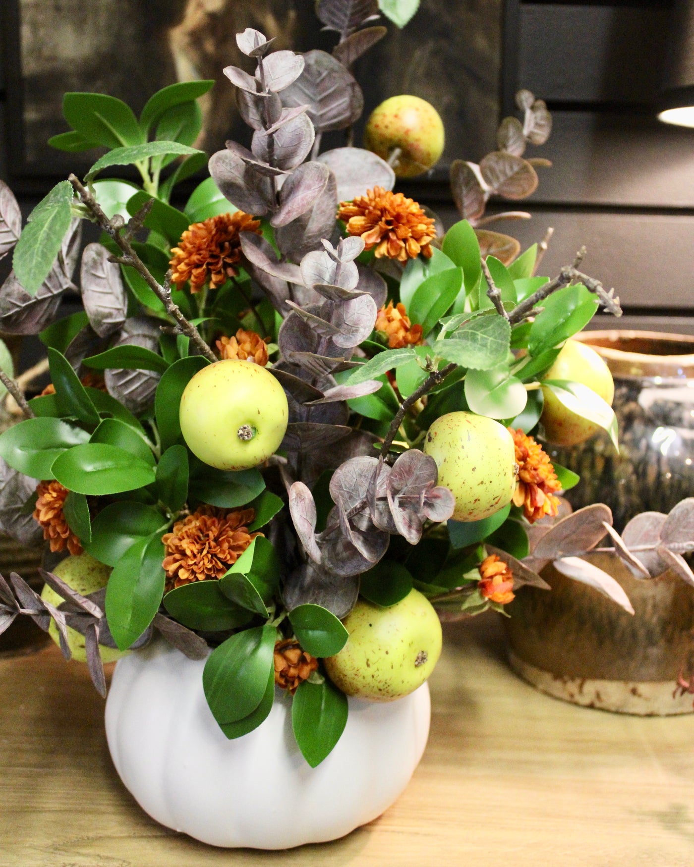 Pumpkin Pot Fall Arrangement