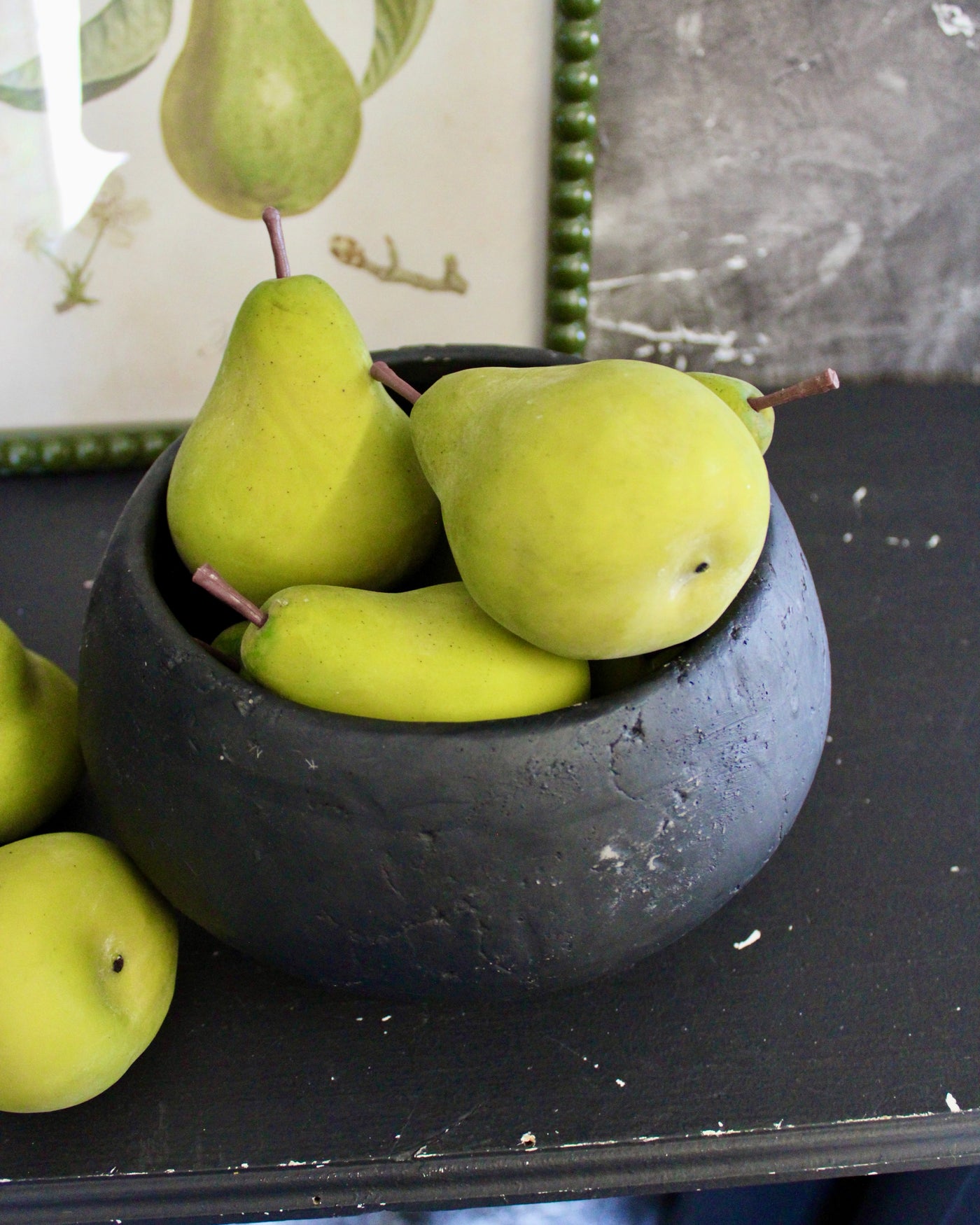 Faux Green Pear