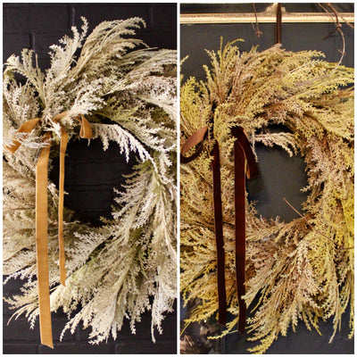 32” Pampas Wreath with Bow