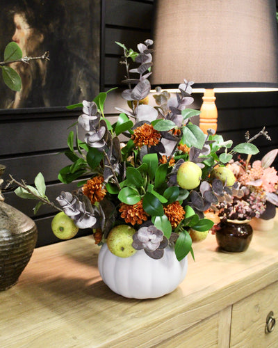 Pumpkin Pot Fall Arrangement