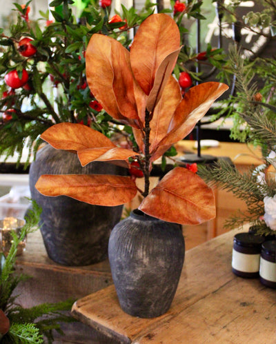 Large Brown Magnolia Spray