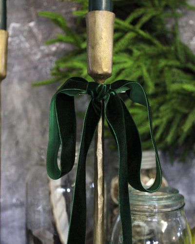 1” Velvet Ribbon Bows - 24” Long