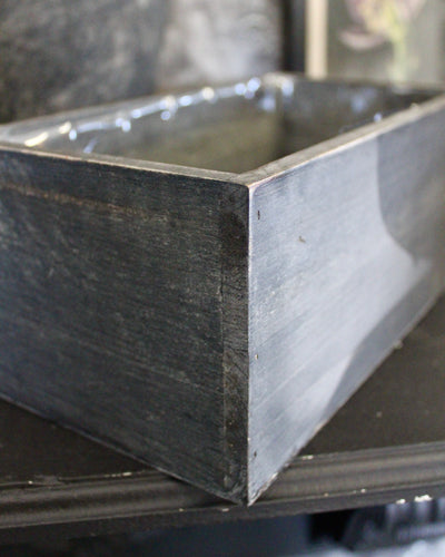 Black Wooden Planter Box