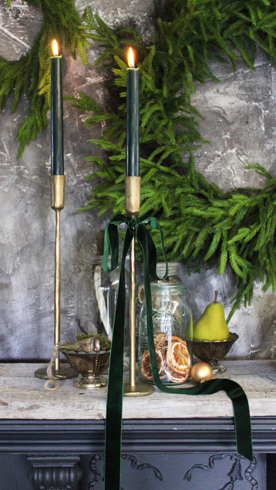 1” Velvet Ribbon Bows - 24” Long