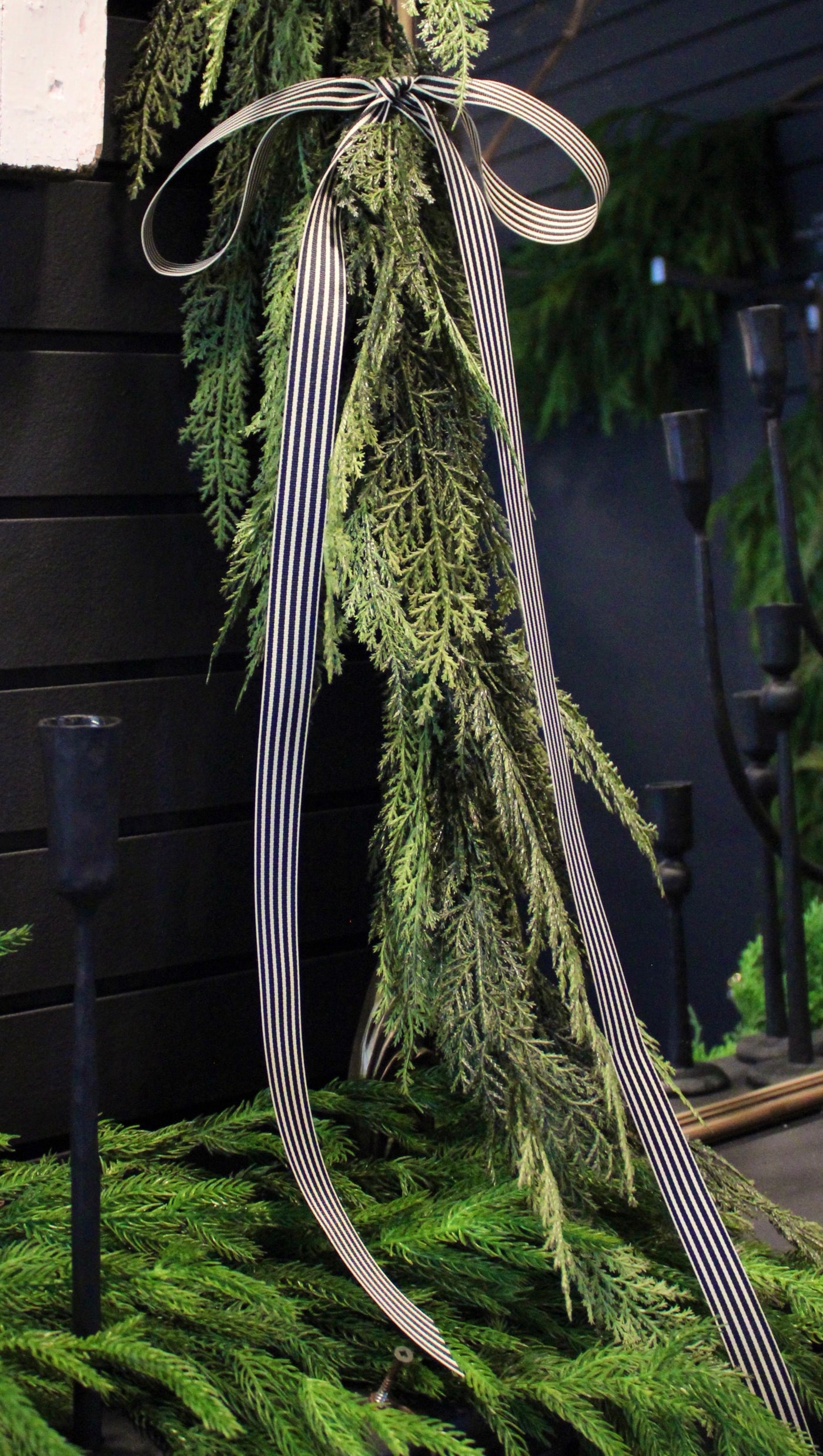 1” Velvet Ribbon Bows - 24” Long