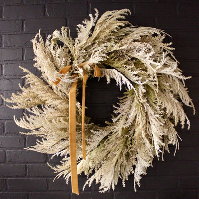 32” Pampas Wreath with Bow