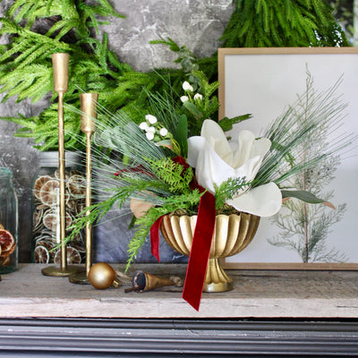 Potted Magnolia Arrangement