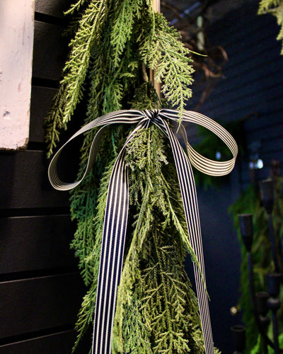 1” Velvet Ribbon Bows - 24” Long