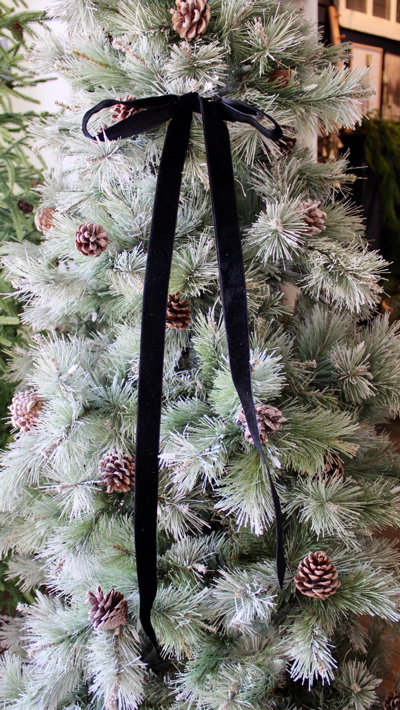 1” Velvet Ribbon Bows - 24” Long