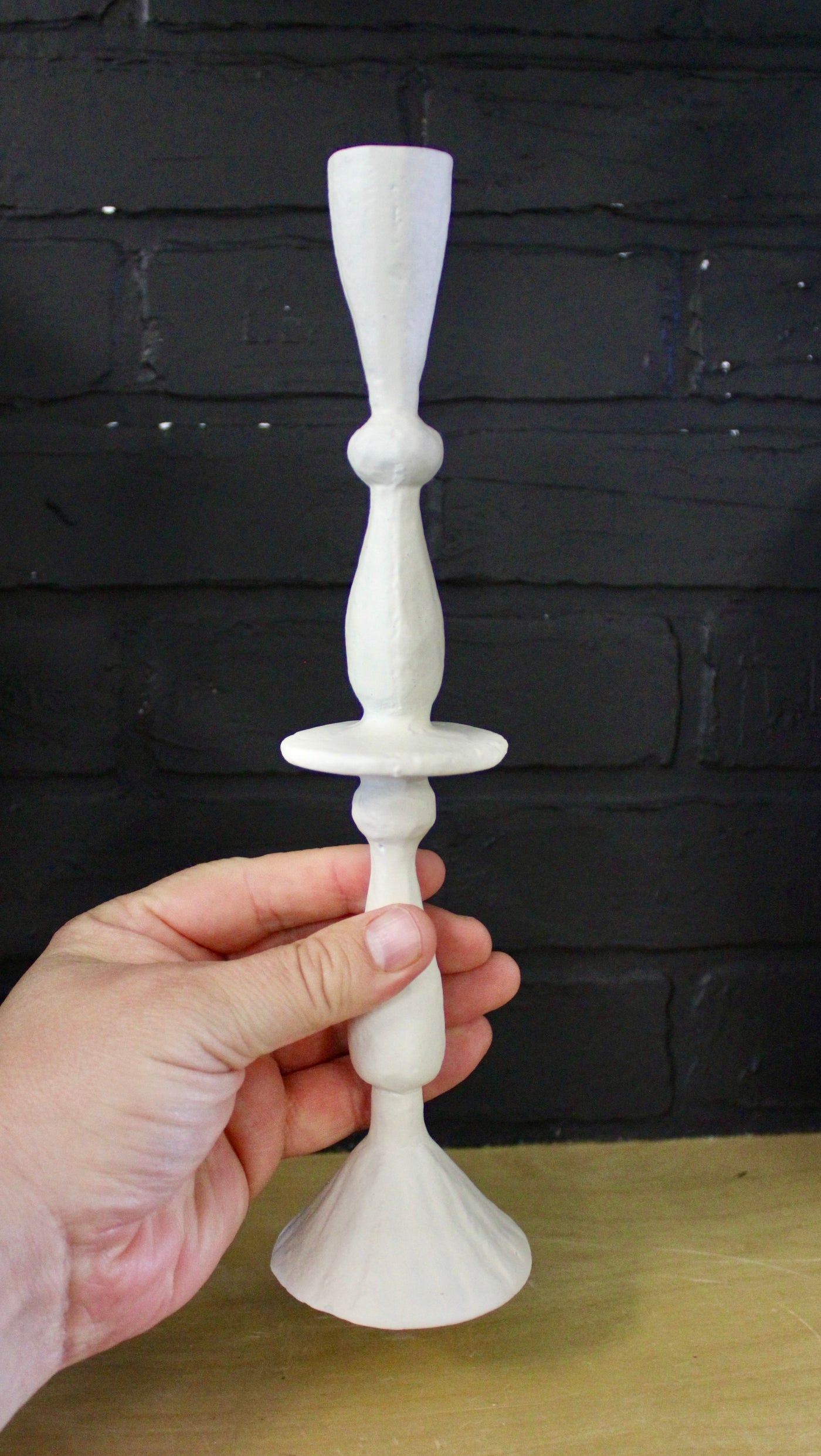 Imani Candlestick Holders (White)
