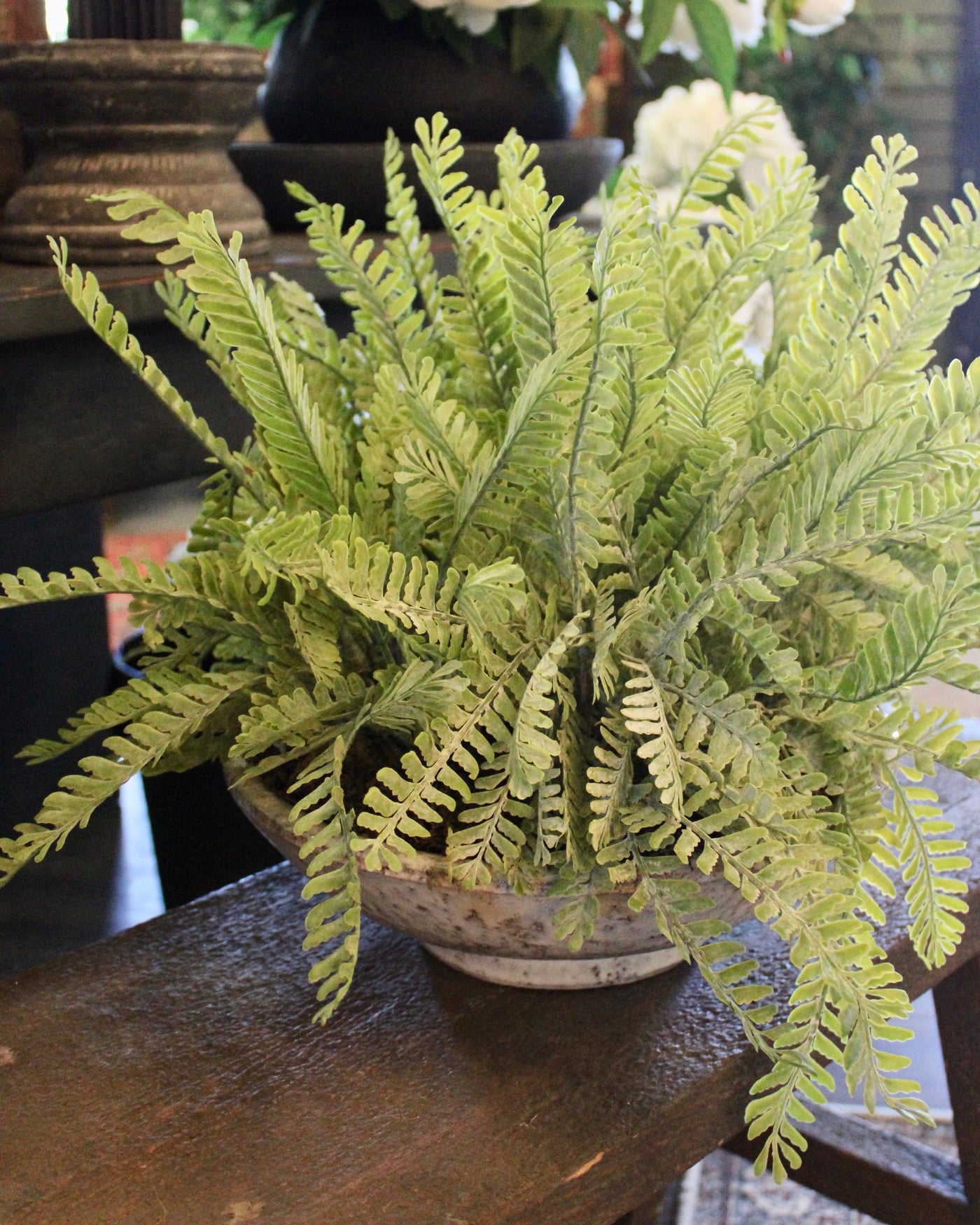 Frosted Fern Bowl