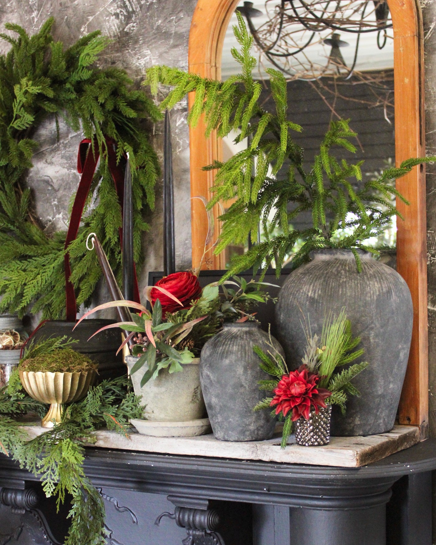 36” Fresh Touch Norfolk Pine Spray