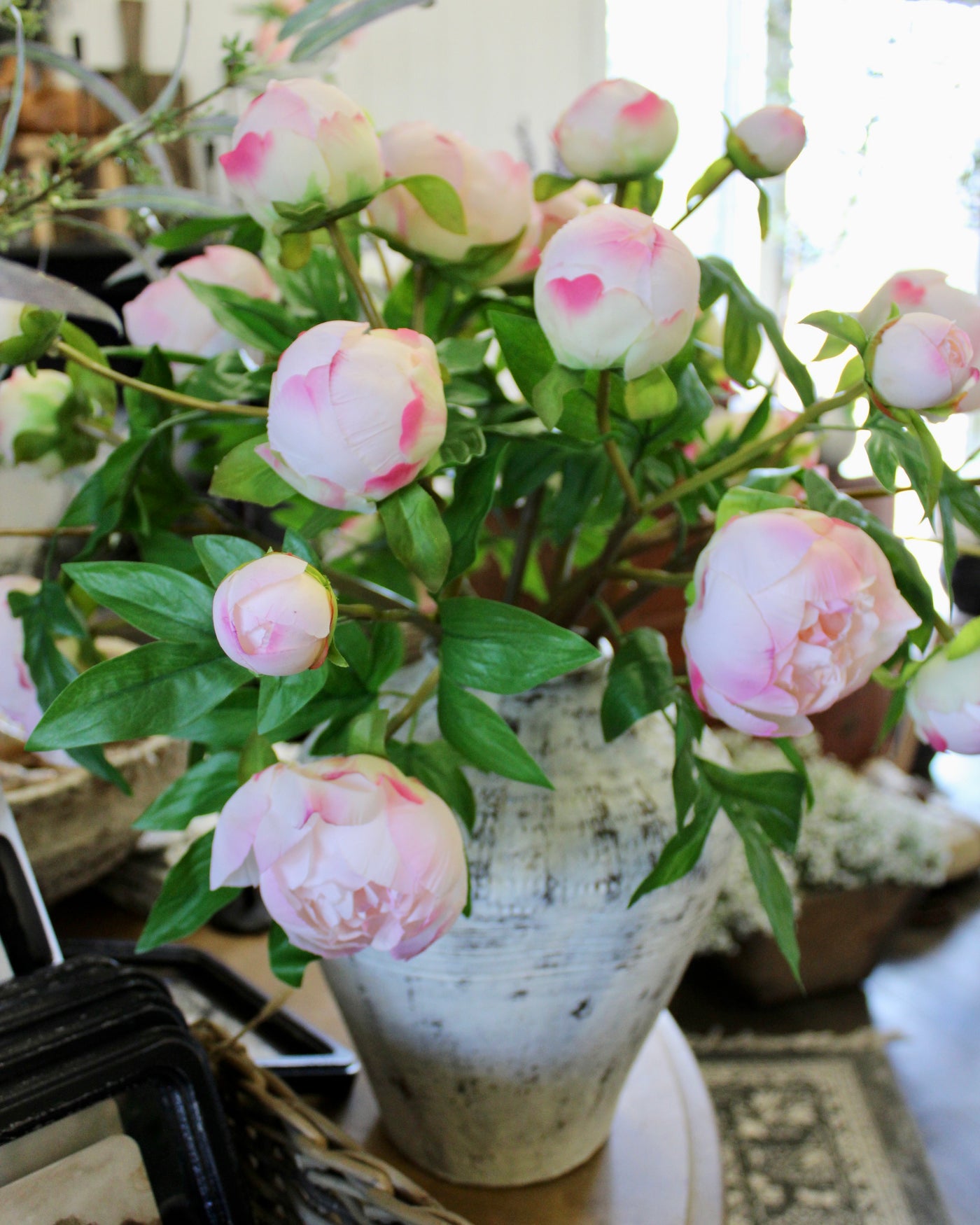 Blush Peony Bud Spray