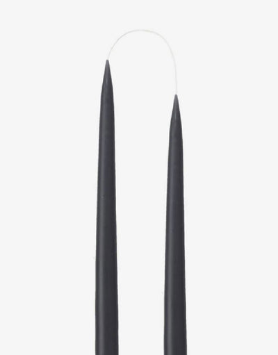 Danish Taper Candle - Black |Set of Two