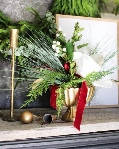 Potted Magnolia Arrangement